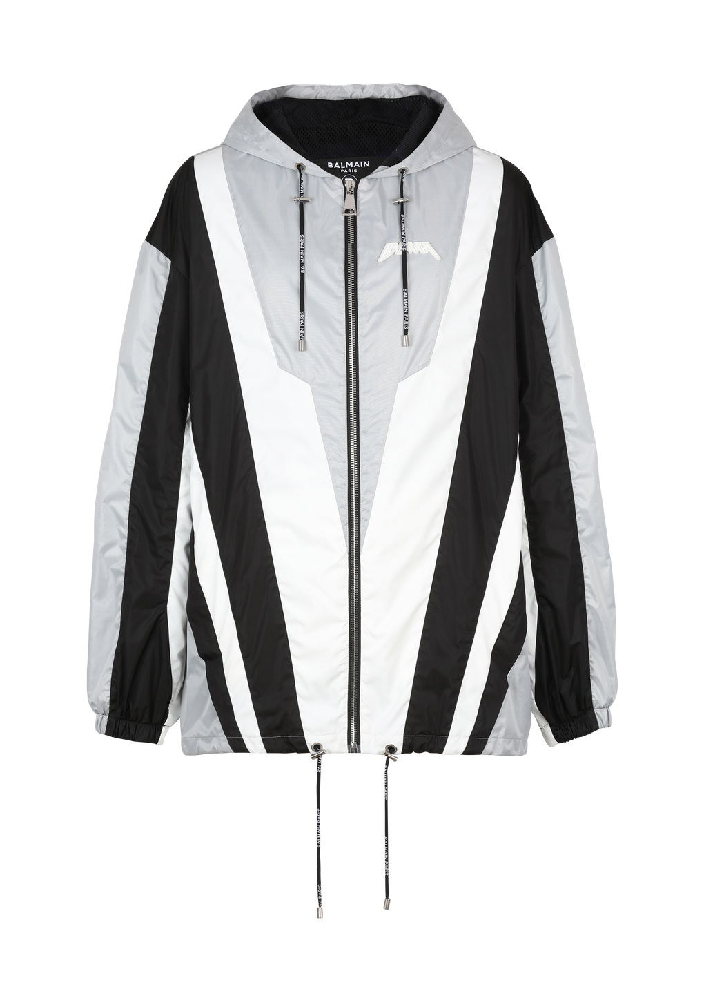 Balmain logo nylon jacket, multicolor, hi-res